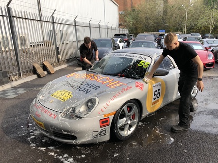 Washing The Restored Boxster S