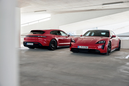 The new Taycan GTS and Taycan GTS Sport Turismo.